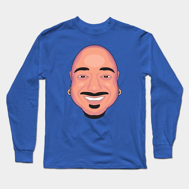 Giant Floating Bald Head Long Sleeve T-Shirt by EvilTees